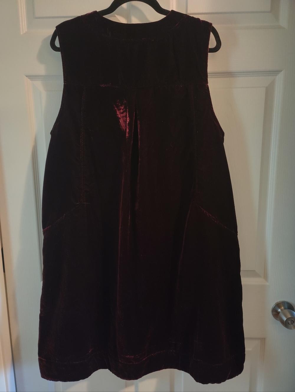 APRIL CORNELL Velvet Jumper - Burgundy XL - Picture 4 of 10